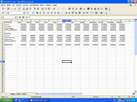 Informatica Tabla De Calculo 1