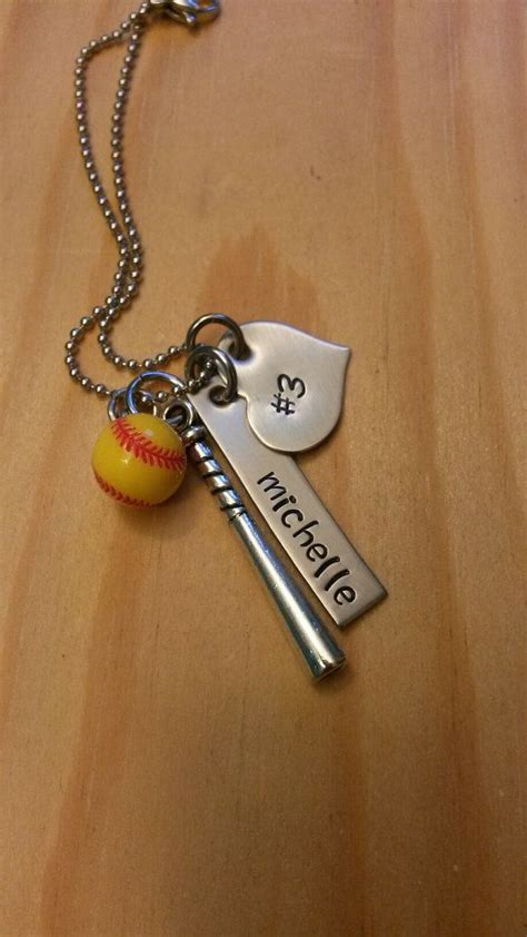 Softball Gifts Softball Mom Softball Necklace Softball Team Gifts