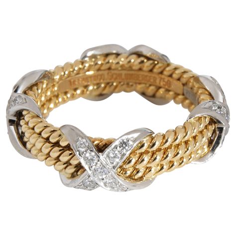 Tiffany And Co Schlumberger X Ring At Stdibs