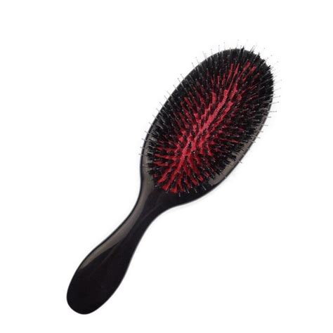 Professional Hair Extension Brush Nylon And Boar Bristle Oval Cushion