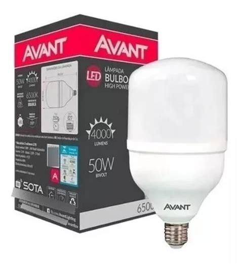 Lâmpada Led Bulbo 50w Avant Branco Frio 6500k Alta Potência AVANTT