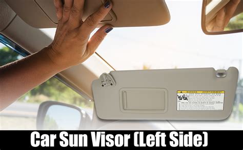 X Autohaux Front Left Side Car Sun Visor For Toyota Highlander