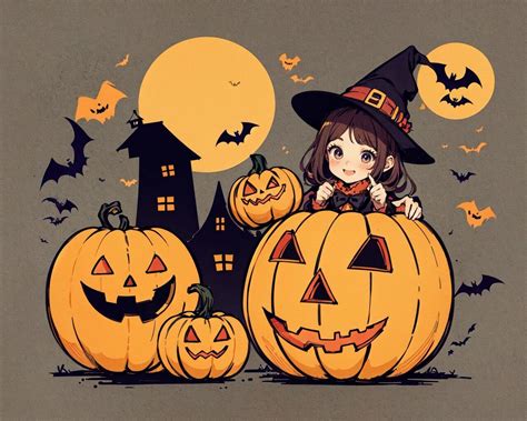 ArtStation - 222 Captivating Anime Halloween Art: 4K Reference ...