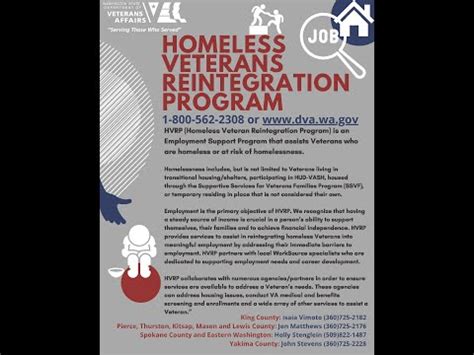 Homeless Veterans Reintegration Program Hvrp Highlighting Wa Dept