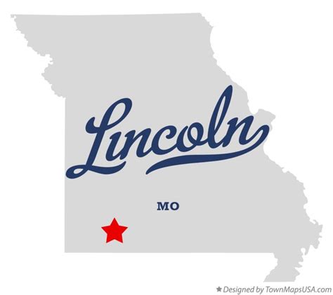 Map of Lincoln, Stone County, MO, Missouri