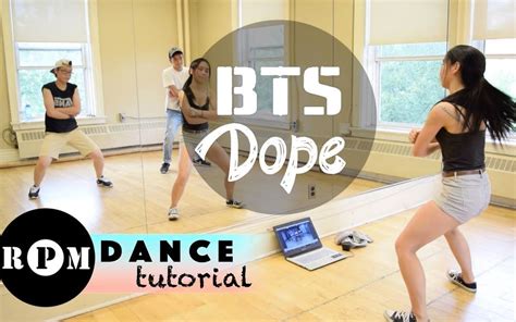 【rpm镜面舞蹈教学】防弹少年团bts Dope（两节副歌）哔哩哔哩bilibili