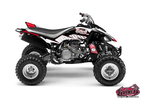 Yamaha 450 YFZ ATV Factory Graphic Kit Red Kutvek Kit Graphik