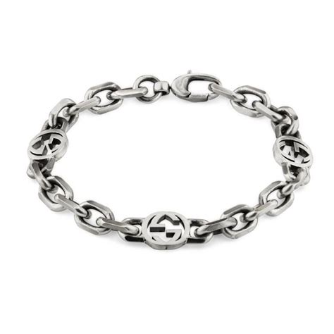 Bracciale Gucci In Argento Con GG OPACO Fecarotta Gioielli