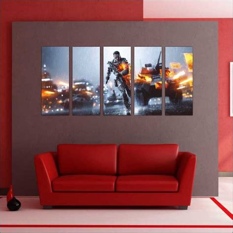 Quadro Decorativo Games Jogos Battlefield Pe As G Madeiramadeira