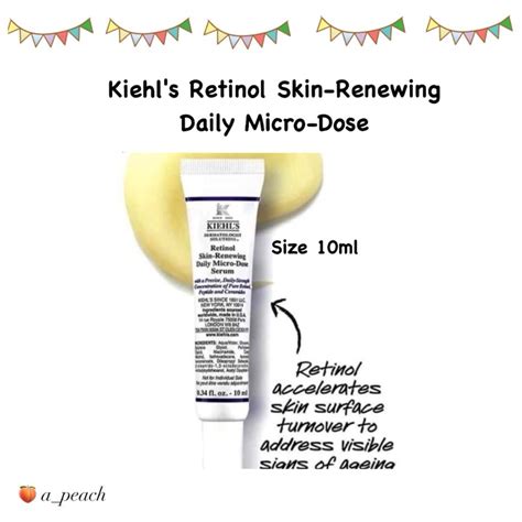 Kiehl S Retinol Skin Renewing Daily Micro Dose Serum 10ml Shopee Thailand