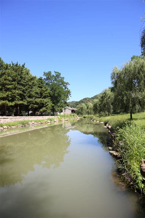 ゆんフリー写真素材集 No 10322 避暑山荘 川 中国 承徳