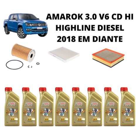 Kit Revis O Troca De Oleo Amarok Castrol Edge Submarino