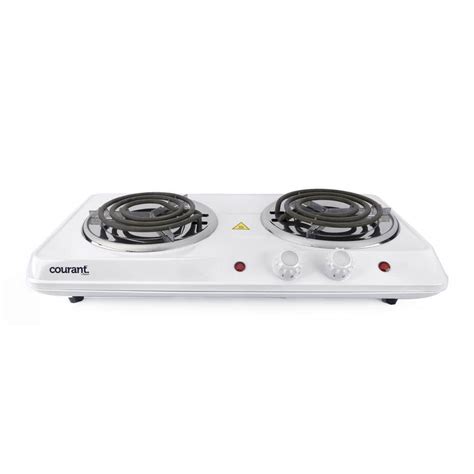 Courant Electric Double Burner Hot Plate In White CEB 2183W The Home Depot