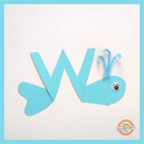 W is for Whale. Letter W Craft.