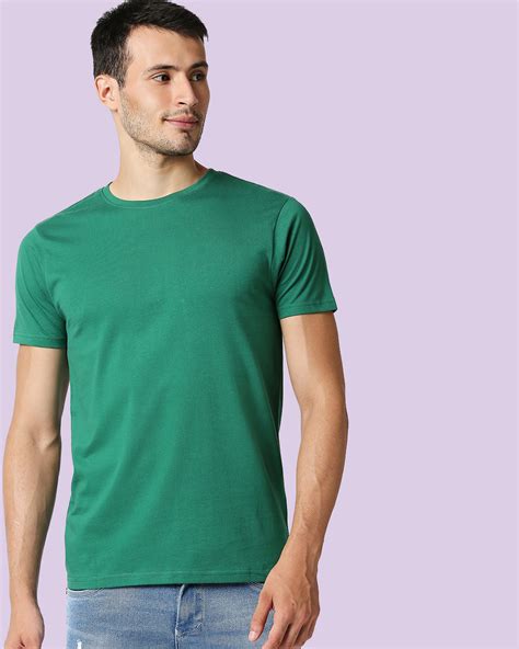 Buy Verdant Green Half Sleeve T Shirt Online At Bewakoof