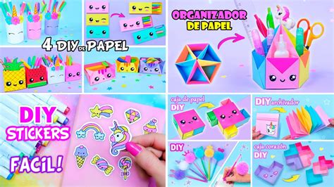 Manualidades Faciles Diys De Papel Diy Stickers Ideas Para La