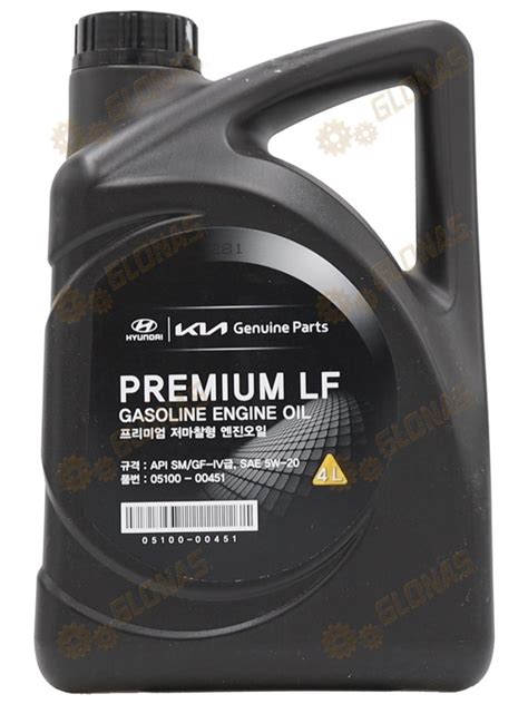 Моторное масло Hyundai/KIA Premium LF Gasoline SM/GF-4 5W-20 4л ...