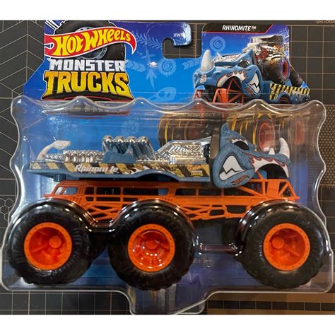 風火輪 Hot Wheels 怪獸卡車 運輸車 MONSTER TRUCKS BIG RIGS RHONOMITE 蝦皮購物
