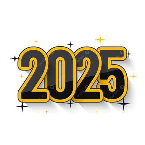 Sparkling 2025 Vector, Sparkling, 2025, Star PNG and Vector with