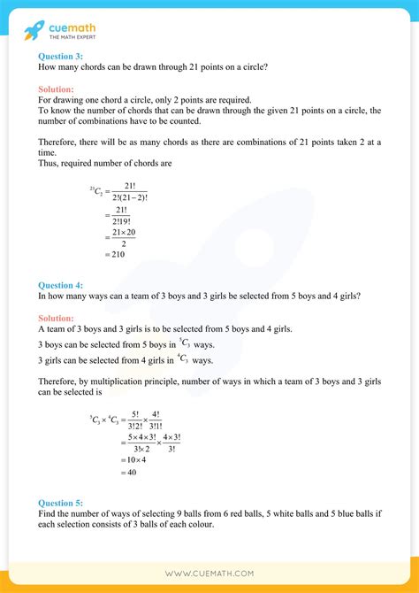 Ncert Solutions For Class Maths Chapter Permutations And