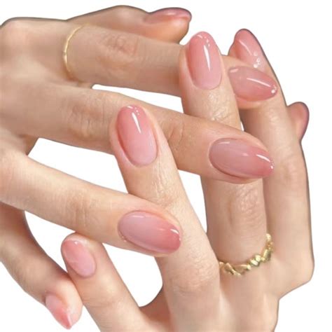 Paznokcie Sztuczne Tipsy Owalne Nude R Owal Ombre Samoprzylepne Szt Cena