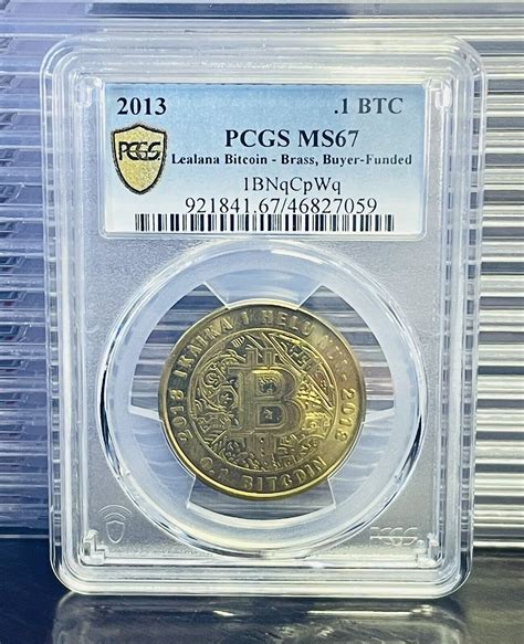 2013 LEALANA 10 Bitcoin BTC Casascius Buyer Funded Gold Shield PCGS