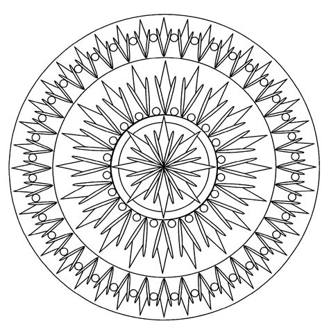 Mandala Soleil Mandalas De Difficult Normale