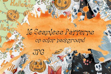 Halloween Seamless Patterns (353412)