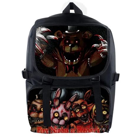 Game Five Nights At Freddy S Backpack Laptop Bag FNAF School Bag