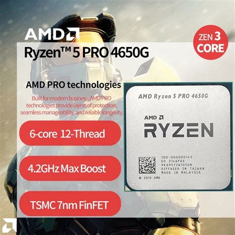 AMD Ryzen 5 PRO 4650G 3.7GHz 6-Cores MPK Desktop CPU | Technology ...