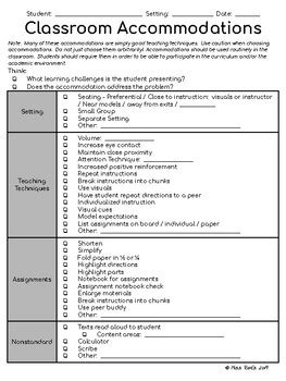 Iep accommodations - shelfdiki