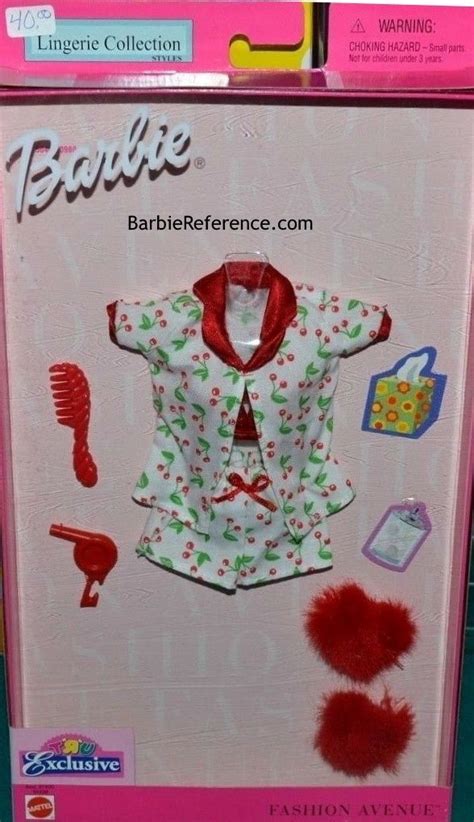 Fashion Avenue Toys R Us Lingerie Collection 2001 Barbie Reference