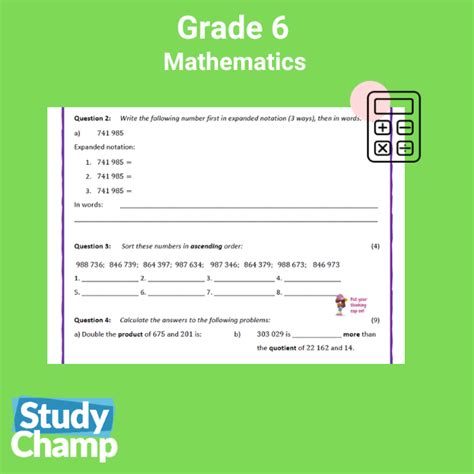 Grade 6 English Term 3 Test • Teacha