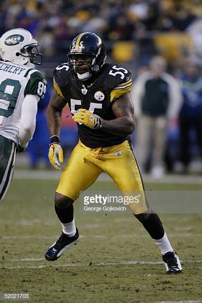 Linebacker Joey Porter of the Pittsburgh Steelers in action against ...