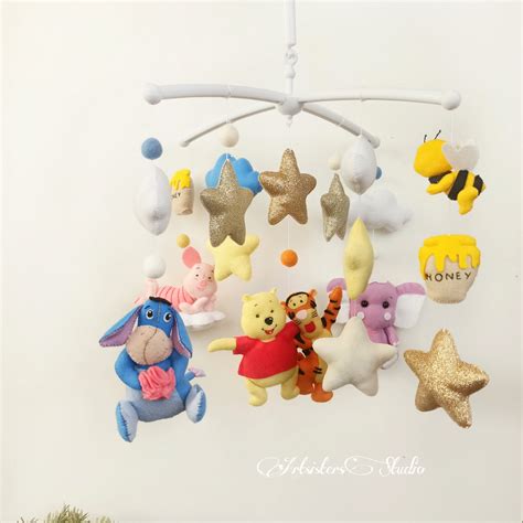 Winnie The Pooh Mobile Winnie And Tiger Mobile Crib Baby Etsy