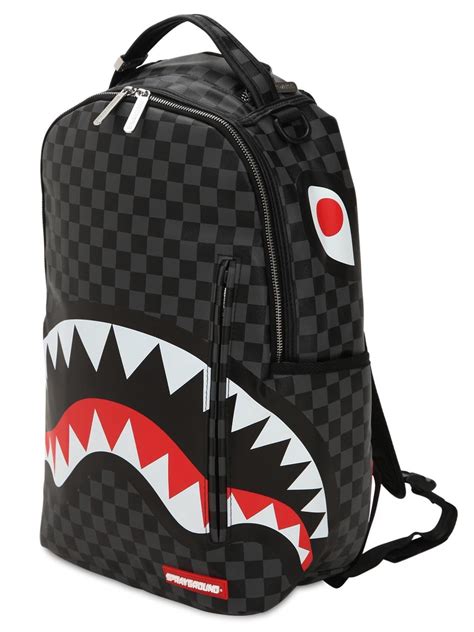 Sprayground Ghost Chenille Shark Backpack In Black For Men Lyst Canada