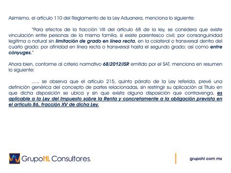 Implicaciones contables y fiscales de las partes relacionadas en México