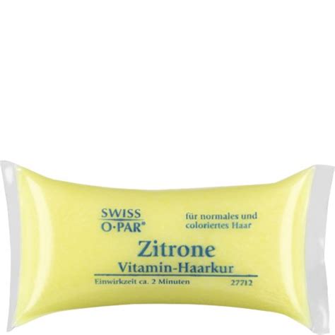 Haarkur Swiss O Par Haarkurkissen Vitamin Zitrone 25ml Drogeriedepot De