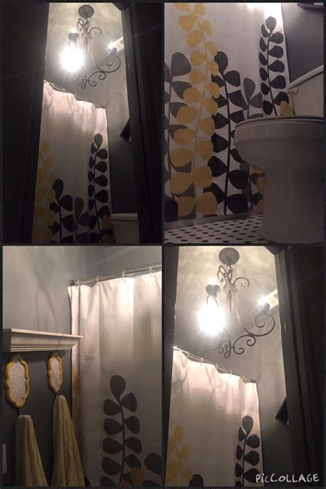 Remodeled master bath. Garage sale chandelier. Mosaic tile floors