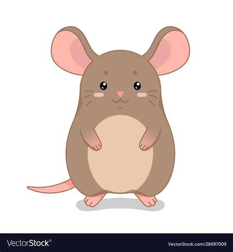 Childish with cute mouse Royalty Free Vector Image