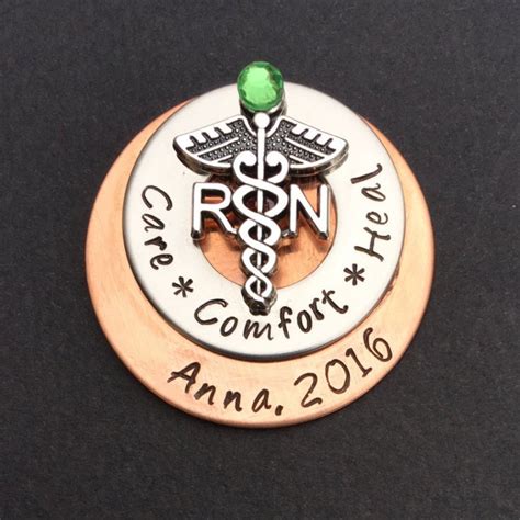 Personalized Nursing Pin Lpn Bsn Rn Nurse Pin Nursing Etsy