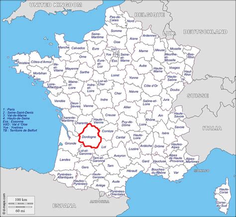 Map Of France Dordogne Area - Best Map of Middle Earth