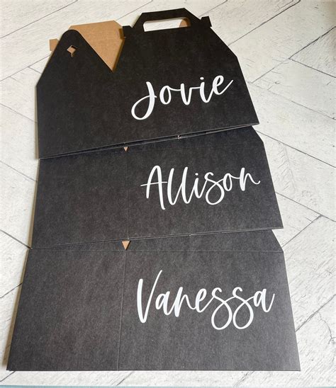 Personalized Gable Box For Bridesmaids Groomsmen Etsy