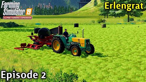 FS19 Timelapse Alpine DLC Erlengrat Ep 2 WRAPPING BALES YouTube