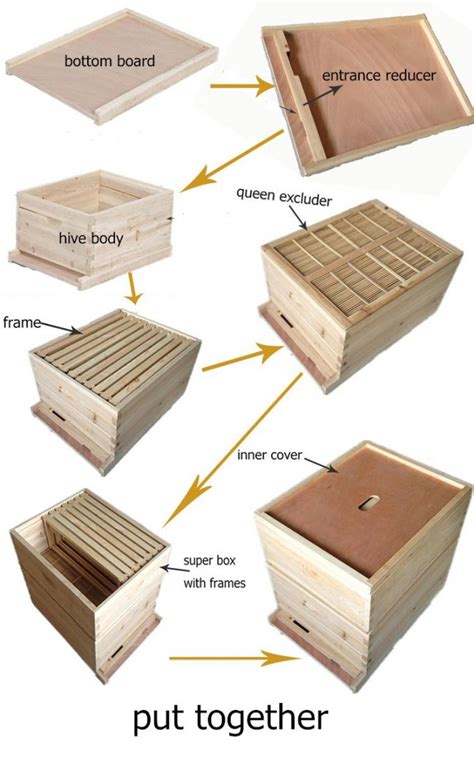 8/10 Frame Langstroth Honey Bee Hive Box