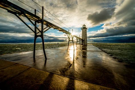 Visit Manistee Michigan - North Pierhead Lighthouse, Manistee, MI Lake Michigan