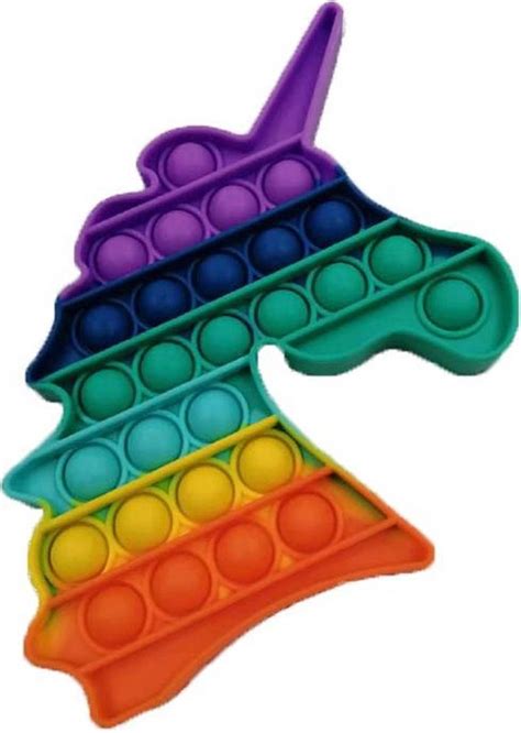 Pop It Regenboog Set 3 Stuks Fidget Pad Pop It Ster Pop It