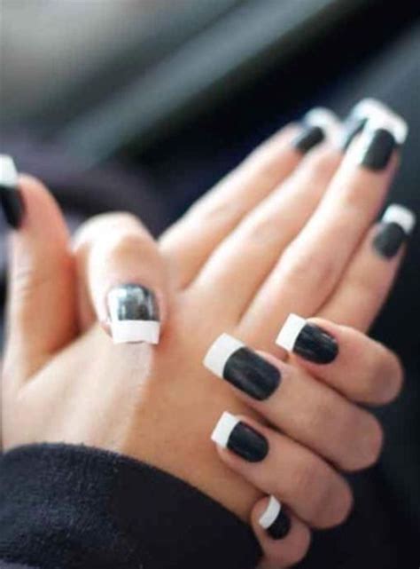 Black and White French Manicure - FMag.com