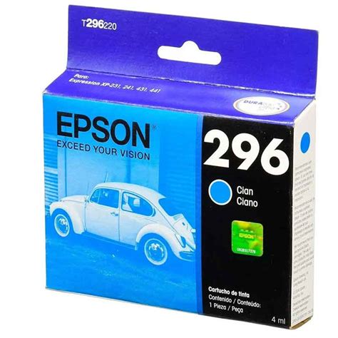 Cartucho Tinta Epson 296 Xp 431 Xp 241 Cyan T296220 Al