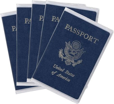 Amazon Arsmat 5 Pack Clear Passport Cover Clear Passport Holder